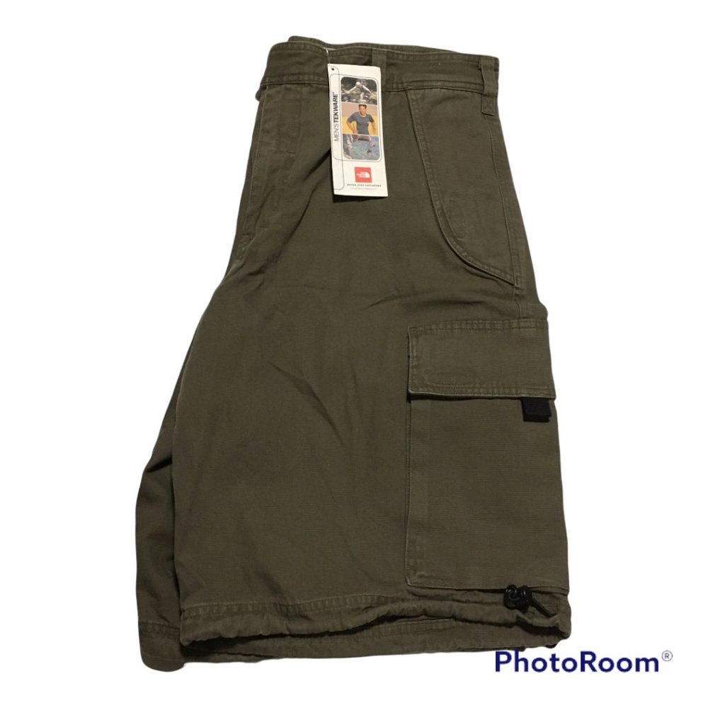 NWT The North Face Heritage Logo Cargo Shorts Men’s Waist Size 38 L Green NEW - Picture 15 of 16